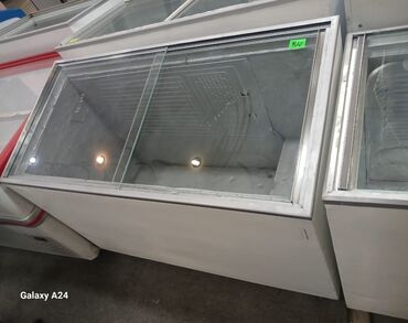 морозильная камера для мороженого бу: Sürgülü şüşə qapaqlı dondurucu vitrin - Üst hissəsi iki bölməli