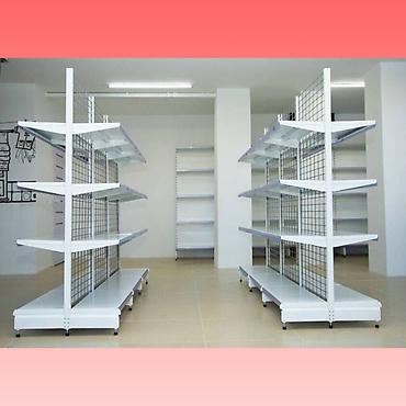 Торговый стеллаж металлическая полка для магазина, железная мебель