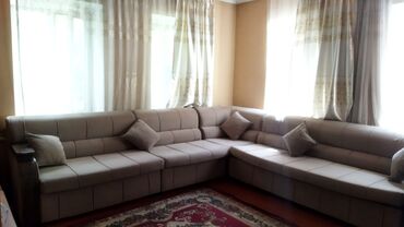 2 этажный диван: Гарнитур для зала, Диван, цвет - Серый, Б/у