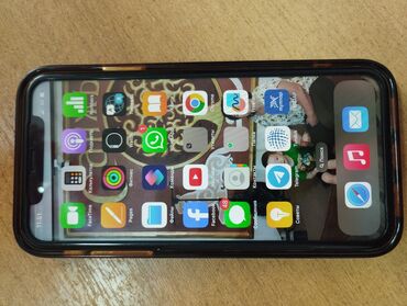 iphone 11 ош: IPhone 11, Колдонулган, 64 ГБ, Кызыл, 77 %
