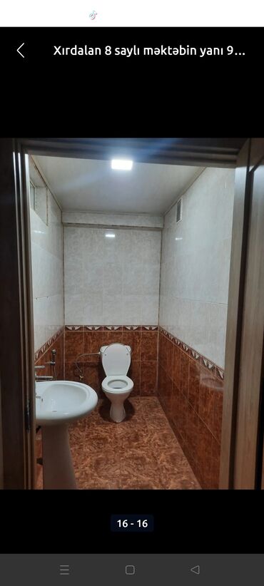 Uzunmüddətli kirayə mənzillər: Xirdalanda 5 nömreli mektebe yaxin 9/6 mertebesinde 2 otaqli ev 430 — 15