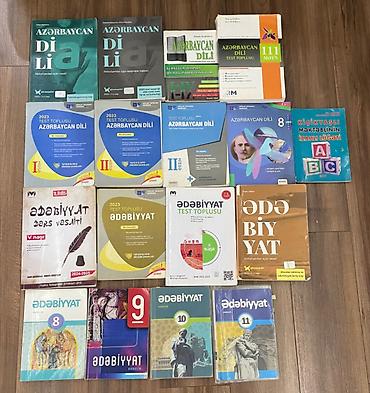 Azərbaycan dili və Ədəbiyyat kitabları. 
Hamısı birliktə 55 azn