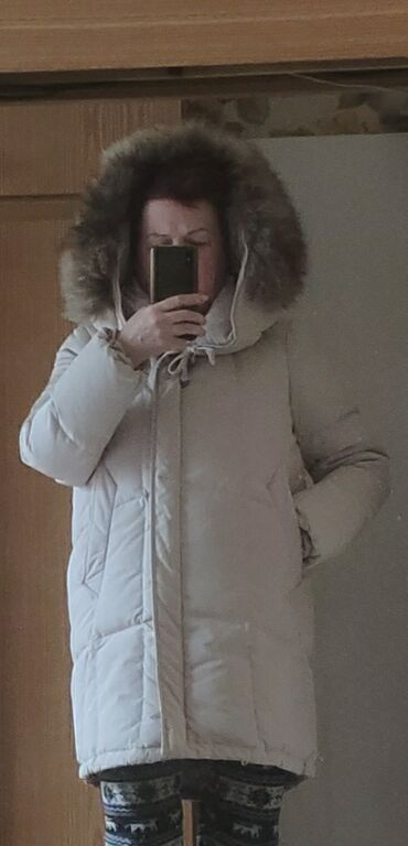 пуховик куртка пальто: Пальто, 4XL (EU 48)