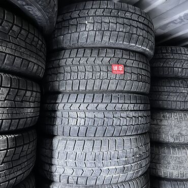 диски железные 16: Шины 215 / 60 / R 16, Зима, Б/у, Комплект, Легковые, Япония, Dunlop