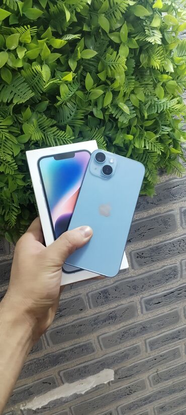 купить айфоны бу: IPhone 14, 128 GB, Mavi, Zəmanət, Kredit, Simsiz şarj