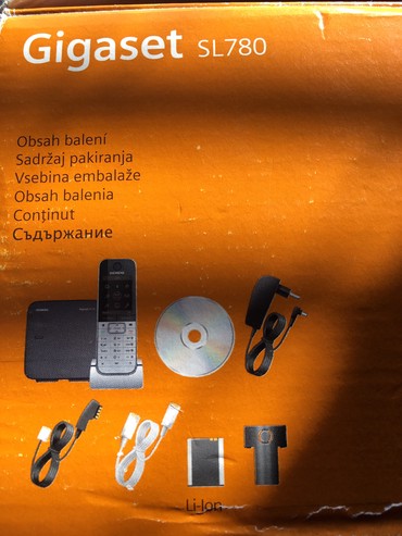 Fiksni telefoni: Bežični telefon Simens Gigaset SL 780 u kutiji, sa svim delovima i — 11