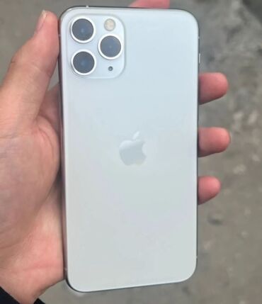 redmi note 13 pro plus бишкек: IPhone 11 Pro, Колдонулган, 64 ГБ, Күмүш, Заряддоочу түзүлүш, 72 %