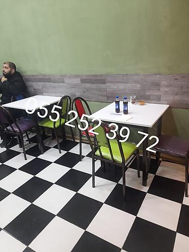 Masa və oturacaq dəstləri: Qonaq otağı üçün, Yeni, Açılmayan, Dördbucaq masa, 10 stul — 2