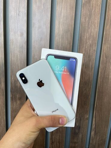 iphone ikinci el telefonlar: IPhone X, 256 ГБ, Белый, Гарантия, Беспроводная зарядка, Face ID