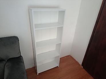 tv komode ikea: Bela polica za knjige/odlaganje – 4 nivoa - Materijal: furnirana — 3
