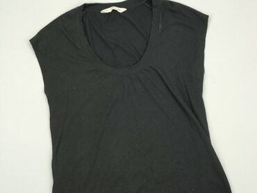 t shirty damskie czarne z nadrukiem: T-shirt, Mango, XL, stan - Dobry