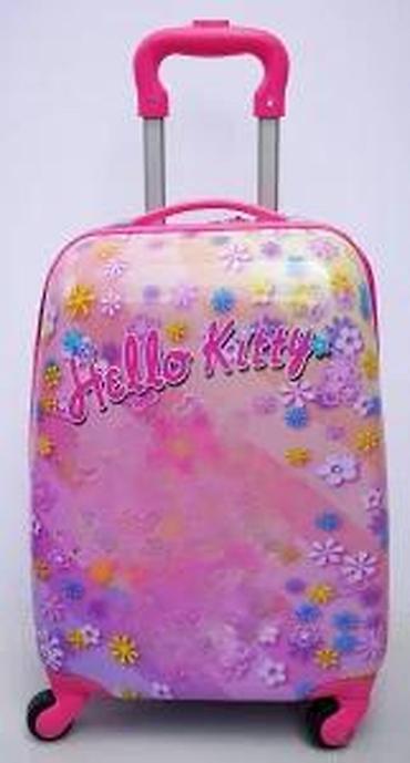 Putni koferi i torbe: Hello Kitty set kofera – 2 kom - Dizajn: Roze, sa Hello Kitty motivom — 24