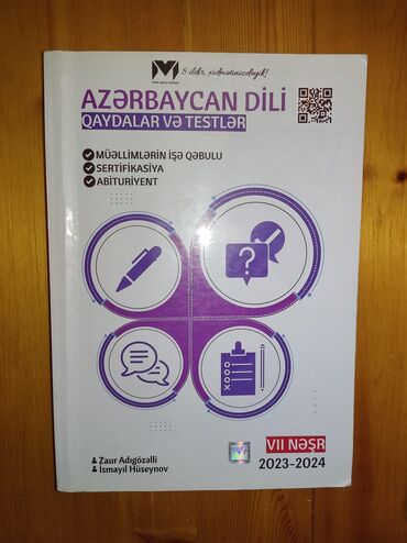 Testlər: Azərbaycan dili qayda kitabı 2023-2024 nəşr. seliqelidir