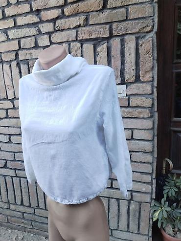 massimo dutti kombinezoni: Massimo Dutti ženska bluza sa rol-kragnom - Boja: bela - Materijal — 1