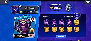 İT, komputerlər, əlaqə: Brawl Stars oyun hesabı Xüsusiyyətlər: - Kupa: 30,865 (ən yüksək — 2