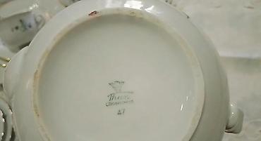 tefal cay: Çay dəsti, rəng - Ağ, Farfor, Çexiya — 1