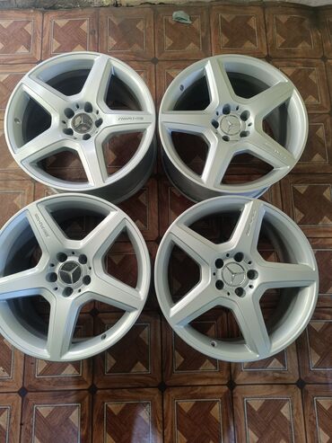 Диски: Литые Диски R 18 Mercedes-Benz, Комплект, отверстий - 5, Б/у — 1
