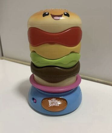 vojne igračke: Stack n' Spin Burger Bright Starts Omogućava bebi da iznova slaže