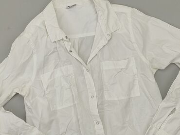 białe bluzki z krótkim rękawem eleganckie: Shirt, House, L (EU 40), condition - Good