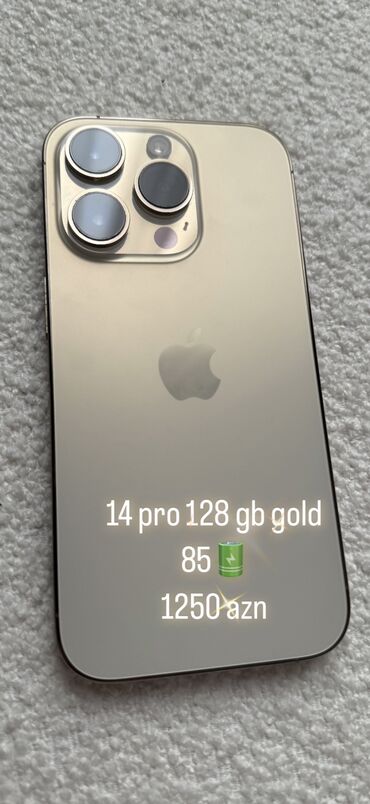 ayfon telfonu: IPhone 14 Pro, 128 GB, Face ID