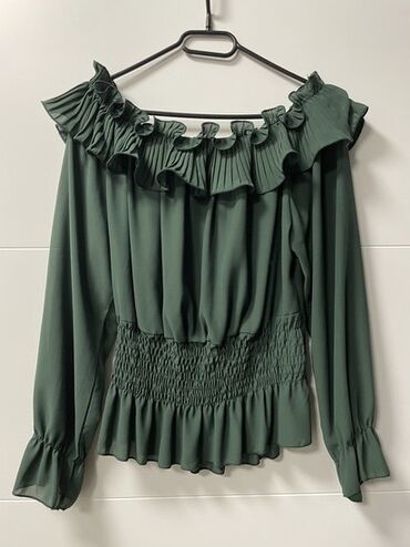 helanke za zimu: M (EU 38), Polyester, Single-colored, color - Green