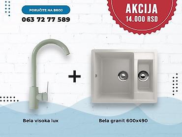 Sudopere: Setovi sudopere i slavine – granitne kade + moderne baterije - Set 1 — 9