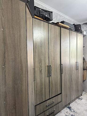 standing mirror: Большой модульный шкаф-купе для спальни - Материал: ЛДСП с текстурой — 2