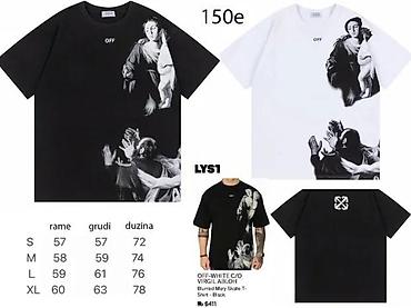 Majice: Men's T-shirt Off-White, bоја - Crna — 2