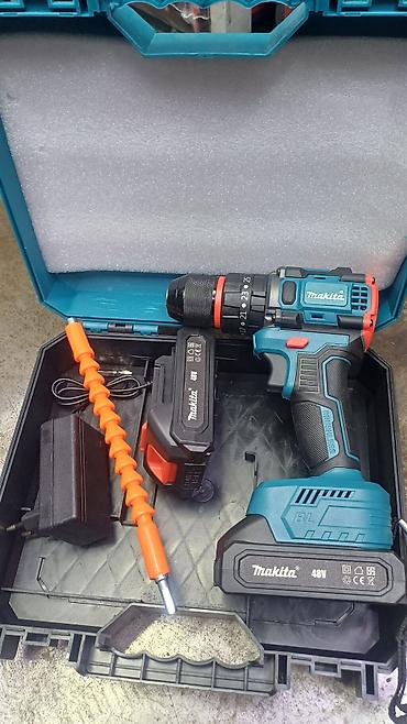 makita: Аккумуляторная дрель-шуруповерт Makita (бесщеточная, 48V) в комплекте — 2