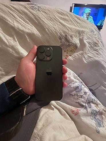 IPhone 15 Pro, 128 ГБ, цвет чёрный (тёмный титановый)