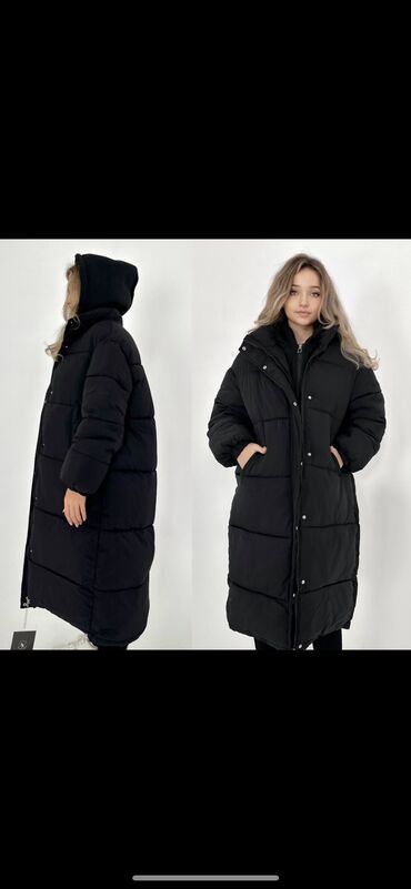 Пуховики и зимние куртки: Пуховик, Длинная модель, L (EU 40), XL (EU 42)