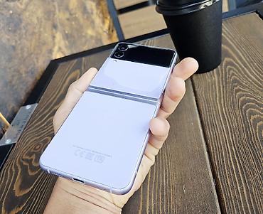 Мобильные телефоны и аксессуары: Samsung Galaxy Z Flip 3, Б/у, 256 ГБ, цвет - Фиолетовый, 1 SIM, 2 SIM — 4