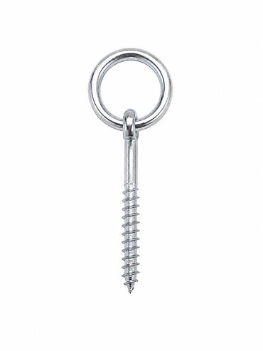 дрели и шуруповерты: Metall halqali vint (eye screw) - Material: möhkəm polad, parlaq sink — 1