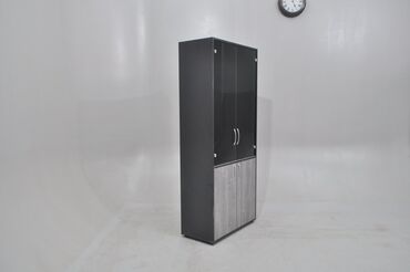 шкаф для офиса дома: Офисный шкаф, Новый, цвет - Черный, ЛДСП