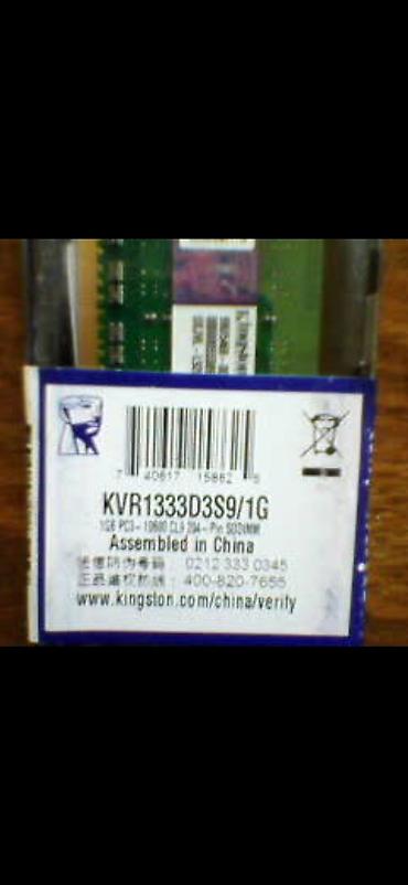 Комплектующие для ноутбуков: Original təzə Kingstom noutbook üçün ram-operativ yaddaş 1 — 1