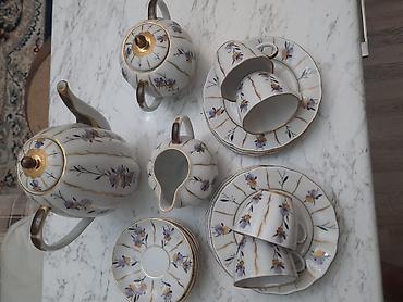 Qab-qacaq və mətbəx ləvazimatları: Çay dəsti, rəng - Ağ, Farfor, 6 nəfərlik — 4