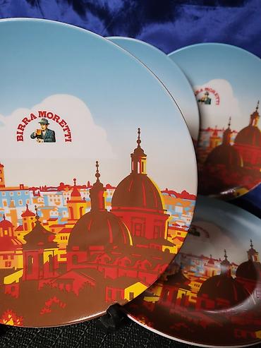 Kuhinjski setovi: Tanjiri novi Birra Moretti porcelanski. Tanjiri porcelanski Birra — 5