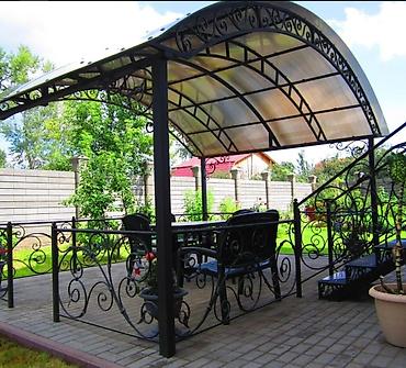 Металлические заборы: Навес навесы поликарбонат — 1