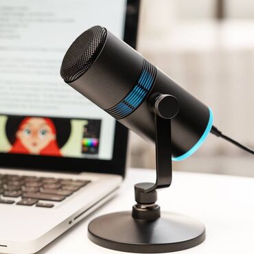 микрофон игровой: Хорошо подходит для игр и онлайн-трансляции USB-микрофоны V8 идеально