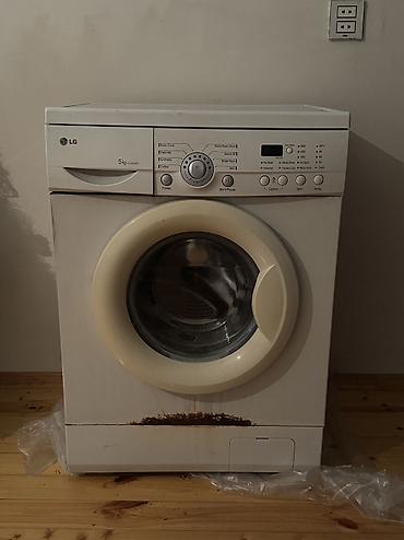 tap.az kondisioner işlənmiş: Paltaryuyan maşın LG, 5 kq, İşlənmiş, Avtomat, Qurutmasız, Ünvandan götürmə, Ödənişli çatdırılma — 1