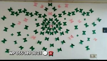 Digər ev dekoru: Əlamətdar günlərinizə gözəlliklər qatın. Kəpənəklər dekoru - qapı — 11