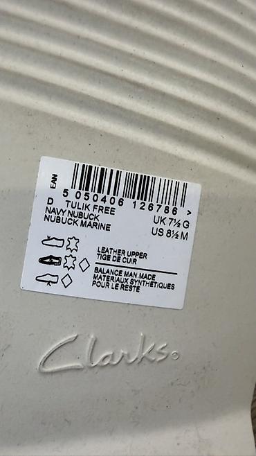 обувь on: Мужские туфли, 41.5, Clarks, Новый, цвет - Синий — 3