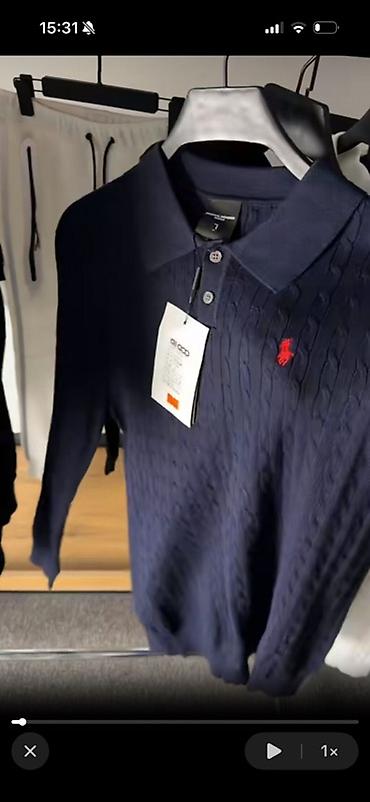 parca salvar: Polo köynək, Ralph Lauren, L, rəng - Göy — 1
