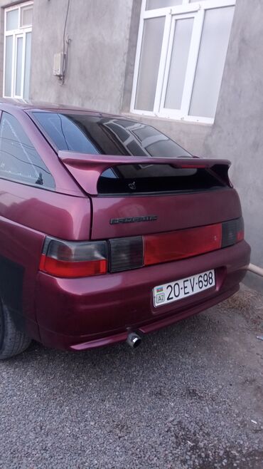 VAZ (LADA): LADA 2112 hatchback - Kuzov: 5 qapılı hatchback, bordovı rəng - Arxa — 2
