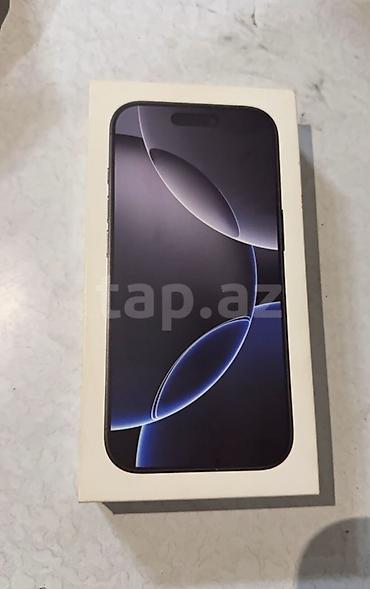 iphone 16 pro qara: IPhone 16 Pro, 256 GB, Black Titanium, Face ID — 1