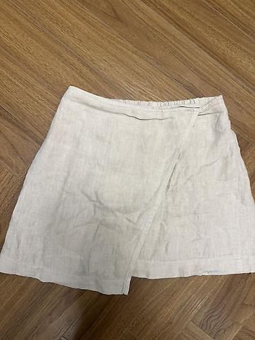 Юбки: Qadın geyim dəsti – 4 ədəd 1) Ağ mini ətək-şort (skort) - Parça: sıx — 2