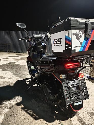 samurai bmw: Скутер/мопед городской класса с тюнингом и туристическим оснащением — 4