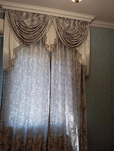 İşlənmiş, Satin Pərdə, rəng - Gümüşü
