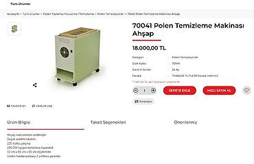 Kənd təssərüfatı avadanlığı: Çiçək tozu (Polen) qurudan və təmizləyən apatatlar.(Civan firması) — 7