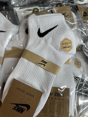 dunk low: Короткие спортивные носки Nike (белые) - Модель: Sport Socks — 3